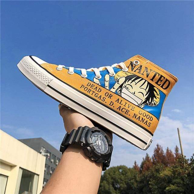 Chaussure One Piece Wanted Luffy Chaussure One Piece Boutique One Piece