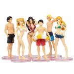 Konvolut von 6 One Piece-Figuren: Die Strohhutbande am Strand