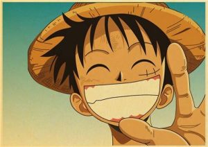 One Piece Luffy Poster with a Big Smile 35x50cm