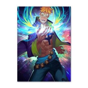 Tableau Fan Art Marco Second De Barbe Blanche 60x85cm Frame HE2981-02