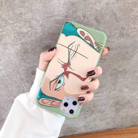 Coque IPhone 15 Pro Max Roronoa Zoro One Piece, Anti-choc, Dessin Animé Manga